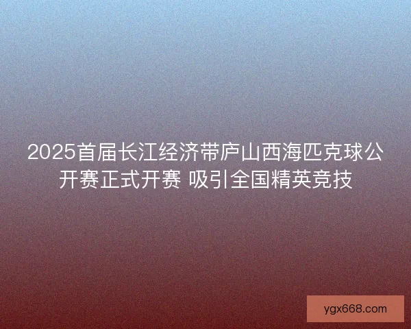 2025首届长江经济带庐山西海匹克球公开赛正式开赛 吸引全国精英竞技